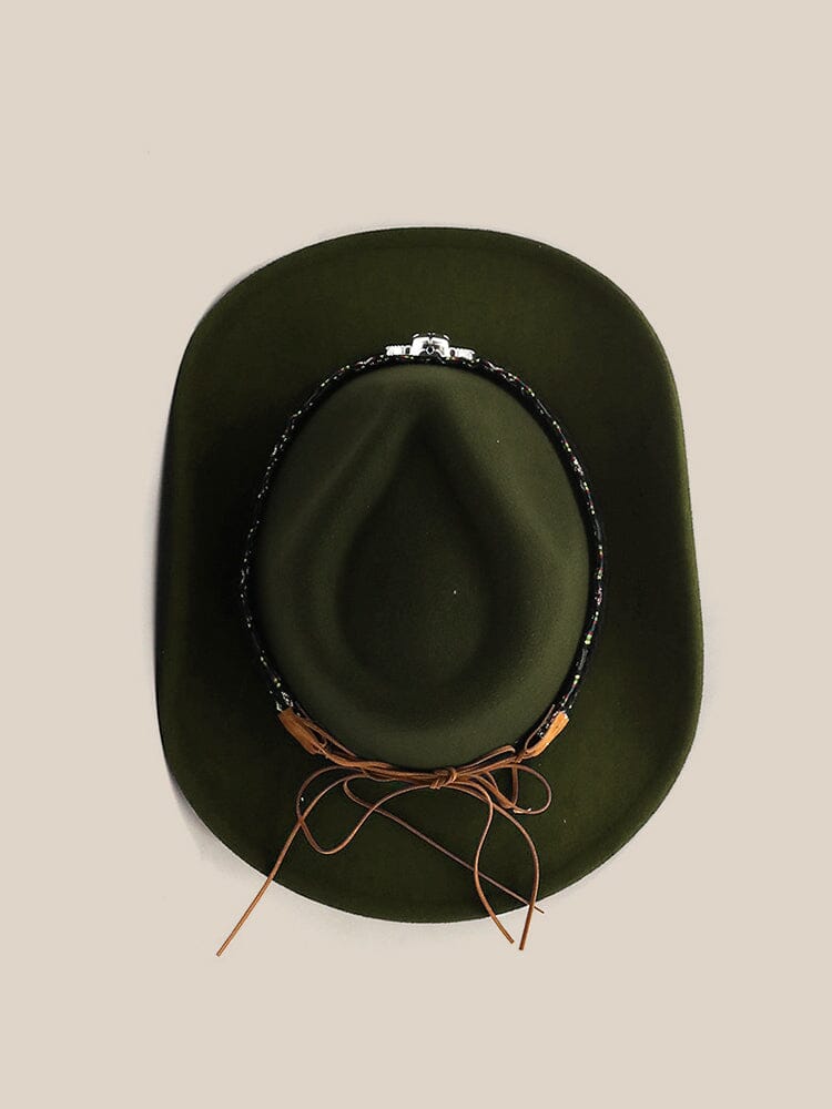 Classic 100% Wool Cowboy Hat